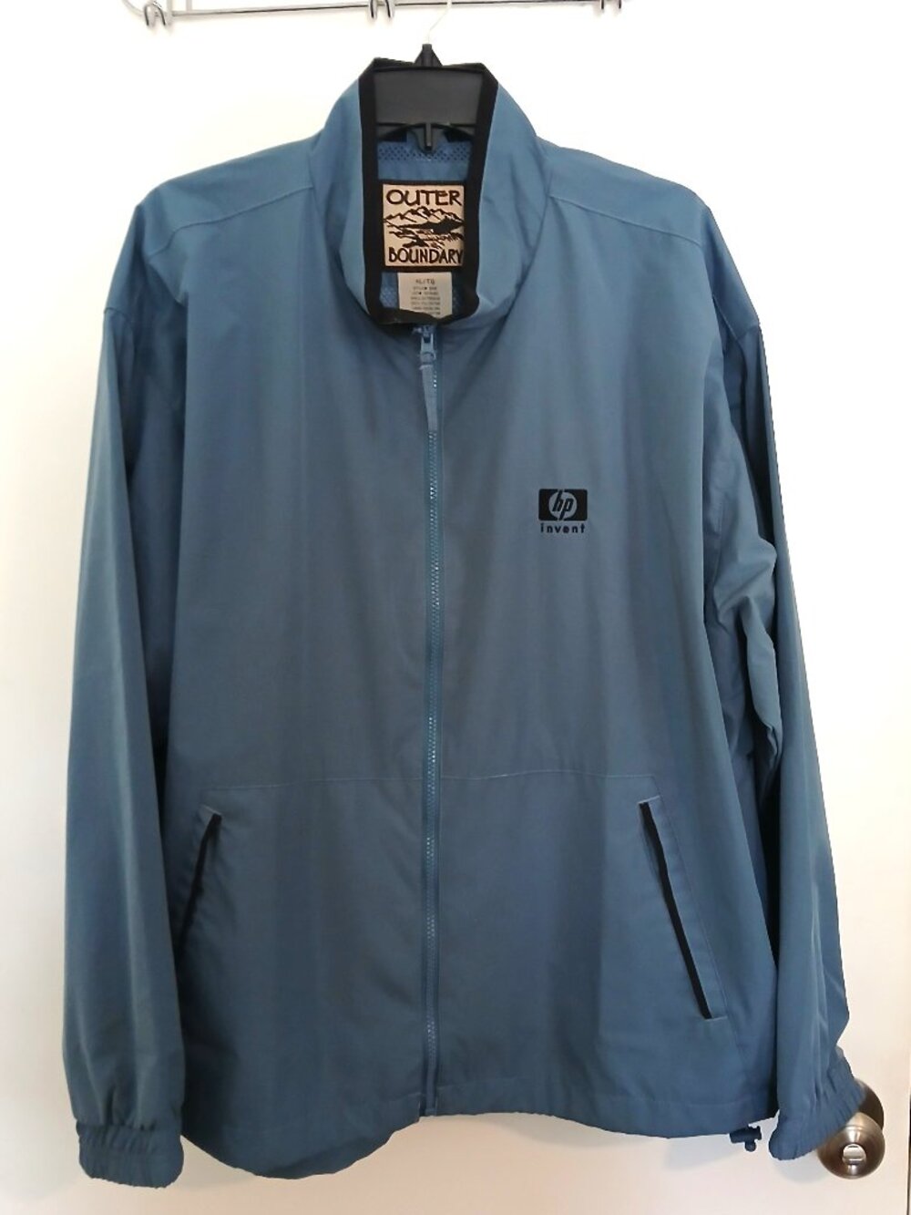 HP Invent OUTER BOUNDARY XL/TG Windbreaker Colonial Blue EUC